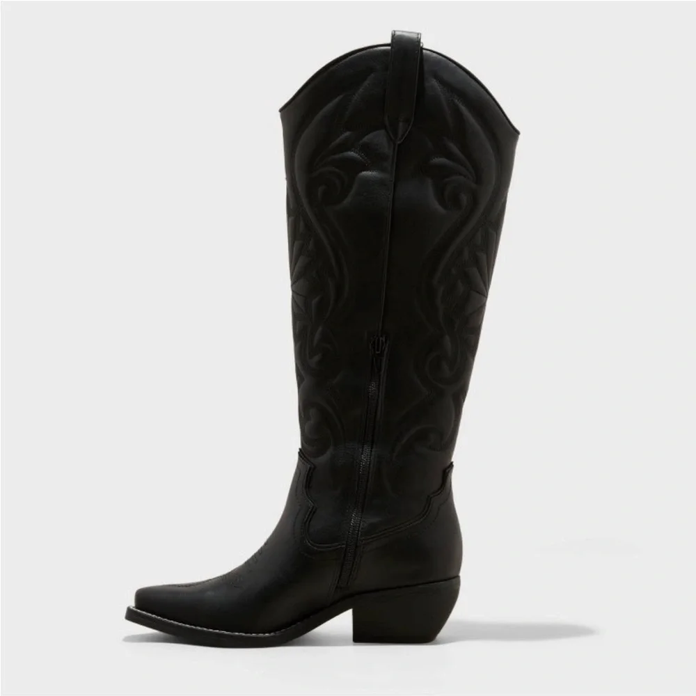 Women's Kenzi Western Boots with Memory Foam Insole Wild Fable Jet
Black new 🆕 - Picture 2 of 6